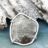 1715 Fleet Golden Age of Piracy Shipwreck Spanish 4 Reale Piece of 8 Silver Pendant