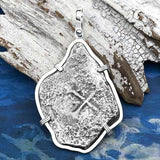 1715 Fleet Golden Age of Piracy Shipwreck Spanish 8 Reale Piece of 8 Silver Pendant