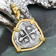 1715 Fleet Shipwreck Pirate Era Spanish 1 Reale "Piece of 8" 14K Gold Pendant