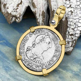 El Cazador Shipwreck 1783 1 Reale Piece of 8 14K Gold Pendant