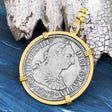 El Cazador Shipwreck 1783 2 Reale Piece of 8 14K Gold Pendant