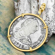 STUNNING El Cazador Shipwreck 1783 8 Reale "Piece of 8" 14K Gold Treasure Coin Pendant