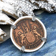 Admiral Gardner Shipwreck Ten Cash Coin Grade 1+ Sterling Silver Pendant