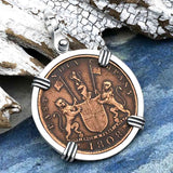 Admiral Gardner Shipwreck Ten Cash Coin Grade 1+ Sterling Silver Pendant