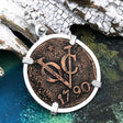 VOC - Dutch East India Company Shipwreck 1790 LARGE 2 Duit Sterling Silver Pendant