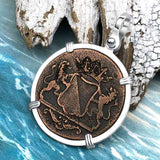 VOC - Dutch East India Company Shipwreck 1790 LARGE 2 Duit Sterling Silver Pendant