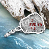1669 Consolacion Shipwreck Skull and Cross Bones Spanish 1 Reale Piece of 8 Sterling Silver Pendant