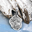 1657 Consolacion Shipwreck Skull and Cross Bones Spanish 1 Reale Piece of 8 Sterling Silver Pendant