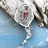 1657 Consolacion Shipwreck Skull and Cross Bones Spanish 1 Reale Piece of 8 Sterling Silver Pendant