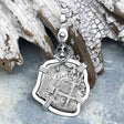 1666 Consolacion Shipwreck Skull and Cross Bones Spanish 1 Reale Piece of 8 Sterling Silver Pendant