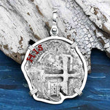 1679 Consolacion Shipwreck Pirate Era 8 Reale Cob Piece of 8 Sterling Silver Pendant
