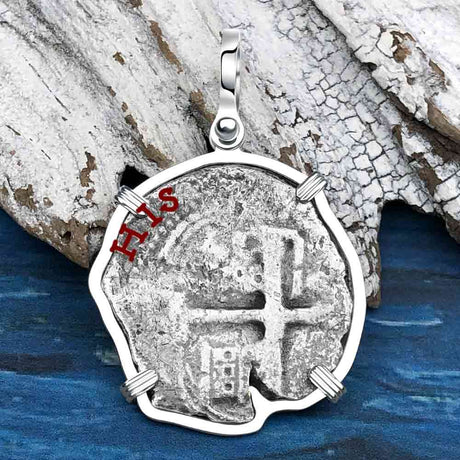 1679 Consolacion Shipwreck Pirate Era 8 Reale Cob Piece of 8 Sterling Silver Pendant