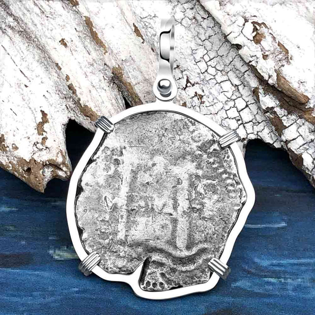 1679 Consolacion Shipwreck Pirate Era 8 Reale Cob Piece of 8 Sterling Silver Pendant