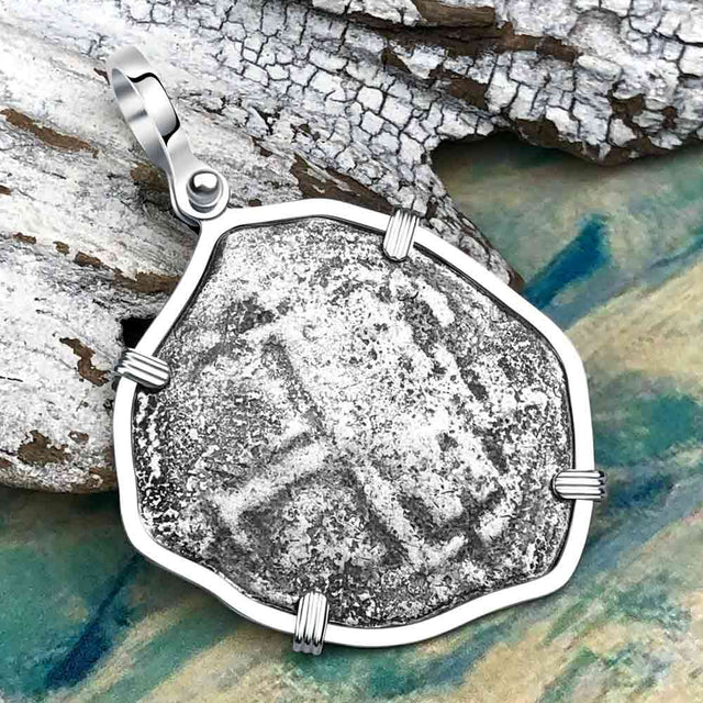 1678 Consolacion Shipwreck Pirate Era 8 Reale Cob Piece of 8 Sterling Silver Pendant