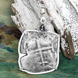 1678 Consolacion Shipwreck Pirate Era 8 Reale Cob Piece of 8 Sterling Silver Pendant