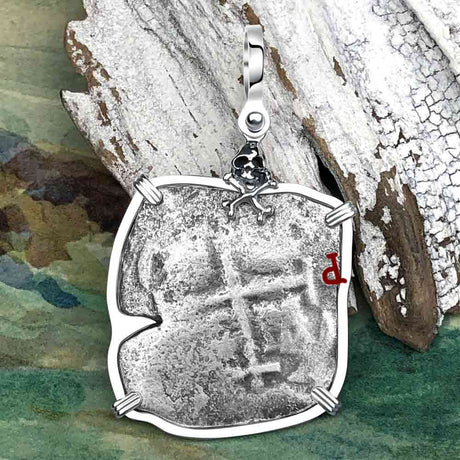 1678 Consolacion Shipwreck Pirate Era 8 Reale Cob Piece of 8 Sterling Silver Pendant