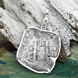1678 Consolacion Shipwreck Pirate Era 8 Reale Cob Piece of 8 Sterling Silver Pendant