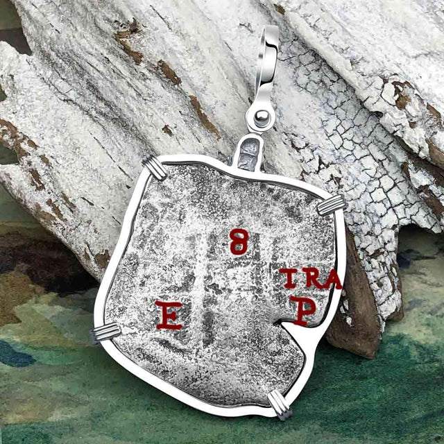 1678 Consolacion Shipwreck Pirate Era 8 Reale Cob Piece of 8 Sterling Silver Pendant