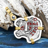 1656 Consolacion Shipwreck Pirate Era Spanish 1 Reale Piece of Eight 14K Gold & Sterling Silver Pendant