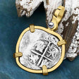 1657 Consolacion Shipwreck Pirate Era Spanish 1 Reale Piece of Eight 14K Gold Pendant