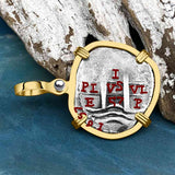 1657 Consolacion Shipwreck Pirate Era Spanish 1 Reale Piece of Eight 14K Gold Pendant