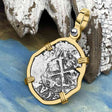 1677 Consolacion Shipwreck Pirate Era Spanish 1 Reale Piece of Eight 14K Gold Pendant