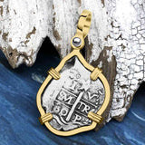 1680 Consolacion Shipwreck Pirate Era Spanish 1 Reale Piece of Eight 14K Gold Pendant