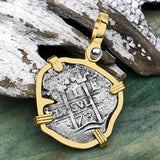 1673 Consolacion Shipwreck Pirate Era Spanish 1 Reale Piece of Eight 14K Gold Pendant