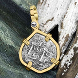 1652 Consolacion Shipwreck Pirate Era Spanish 1 Reale Piece of Eight 14K Gold Pendant