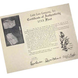 RARE 1715 Fleet Shipwreck Rare 8 Reale Piece of Eight 14K Gold Pendant - the Cobb Coin Company Collection | Artifact #5016