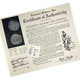 Mel Fisher's Atocha 8 Reale Cob Shipwreck Coin Piece of 8 Sterling Silver Pendant