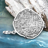 Mel Fisher's Atocha 8 Reale Cob Shipwreck Coin Piece of 8 Sterling Silver Pendant