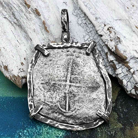 Mel Fisher's Atocha 8 Reale Shipwreck Coin TORTUGA COLLECTION Sterling Silver Pendant
