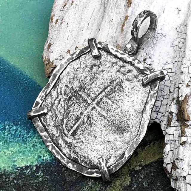 Mel Fisher's Atocha 8 Reale Shipwreck Coin TORTUGA COLLECTION Sterling Silver Pendant