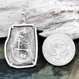 1715 Fleet Golden Age of Piracy Shipwreck Spanish 8 Reale Piece of 8 Silver Pendant