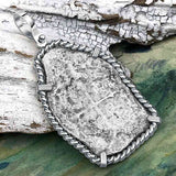 1715 Fleet Golden Age of Piracy Shipwreck Spanish 8 Reale Piece of 8 Silver Pendant