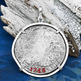 El Cazador Shipwreck 1783 8 Reale Piece of 8 Sterling Silver Pendant
