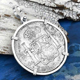 El Cazador Shipwreck 1783 8 Reale Piece of 8 Sterling Silver Pendant