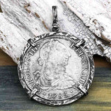 El Cazador Shipwreck 1783 8 Reale Piece of 8 Silver TORTUGA COLLECTION Pendant