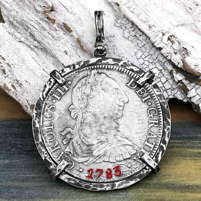 El Cazador Shipwreck 1783 8 Reale Piece of 8 Silver TORTUGA COLLECTION Pendant