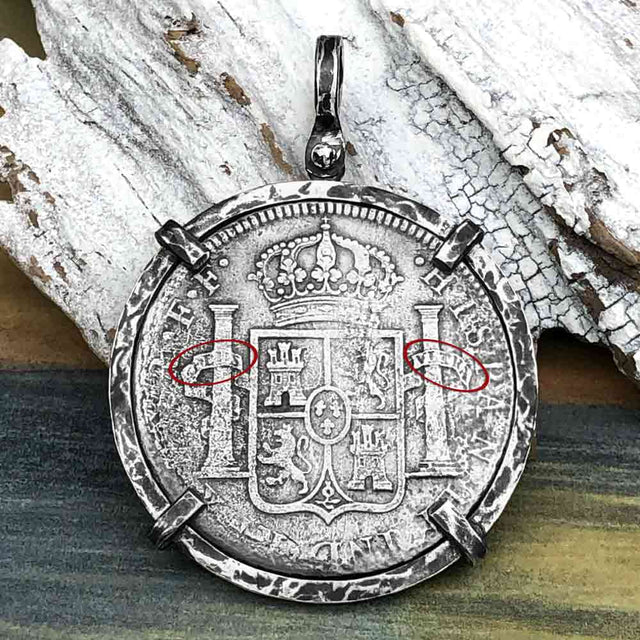 El Cazador Shipwreck 1783 8 Reale Piece of 8 Silver TORTUGA COLLECTION Pendant