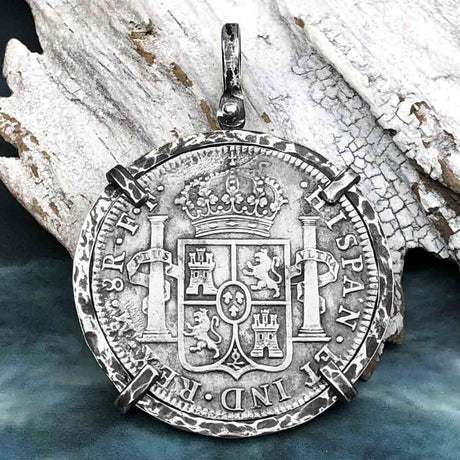 El Cazador Shipwreck 1783 8 Reale Piece of 8 Silver TORTUGA COLLECTION Pendant