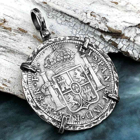 El Cazador Shipwreck 1783 8 Reale Piece of 8 Silver TORTUGA COLLECTION Pendant