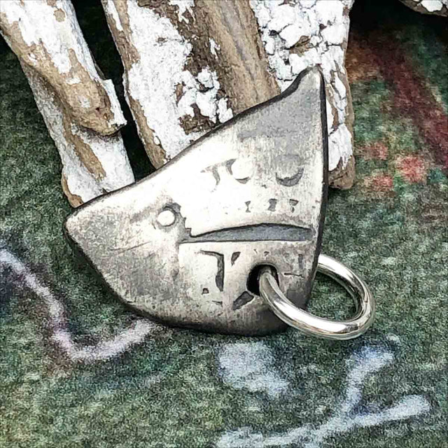 Pirate Chic 1/2 Reale Spanish Silver Cob Circa 1680 - the Legendary Piece of Eight Pendant