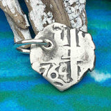 Pirate Chic 1 Reale Spanish Silver Cob Dated 1764 - the Legendary Piece of Eight Pendant