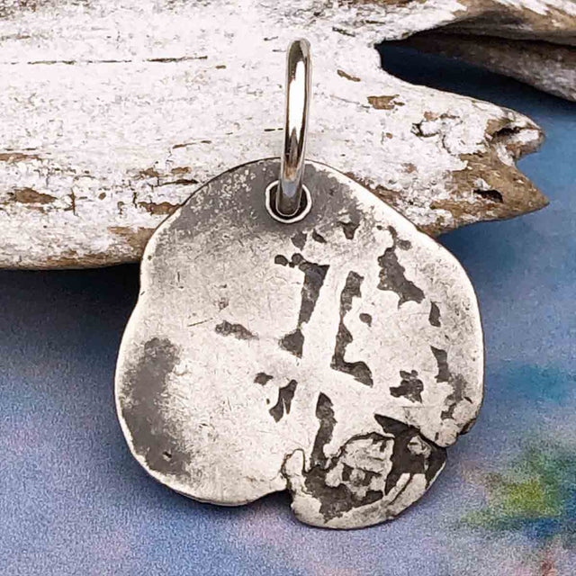 Pirate Chic 1 Reale Spanish Silver Cob Dated 1693 - the Legendary Piece of Eight Pendant