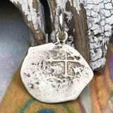 Pirate Chic 1/2 Reale Spanish Silver Cob Circa 1630 - the Legendary Piece of Eight Pendant