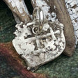 Pirate Chic 1/2 Reale Spanish Silver Heart Shaped Cob Dated 1707 - the Legendary Piece of Eight Pendant