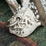 Pirate Chic 1/2 Reale Spanish Silver Heart Shaped Cob Dated 1707 - the Legendary Piece of Eight Pendant