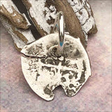 Pirate Chic 1/2 Reale Spanish Silver Cob Circa 1720 - the Legendary Piece of Eight Pendant